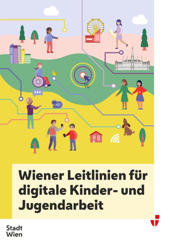 Dekobild des Covers der Wiener Leitlinien für digitale Kinder- und Jugendarbeit